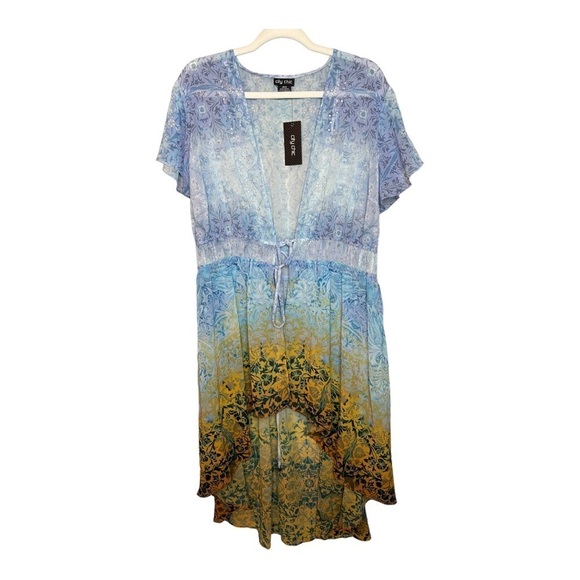 CITY CHIC Shanika Jacket - sky 18 - Picture 2 of 9